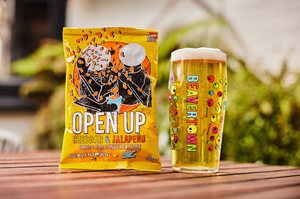 Compostable packaging for the new Beavertown crisps to help with mental health