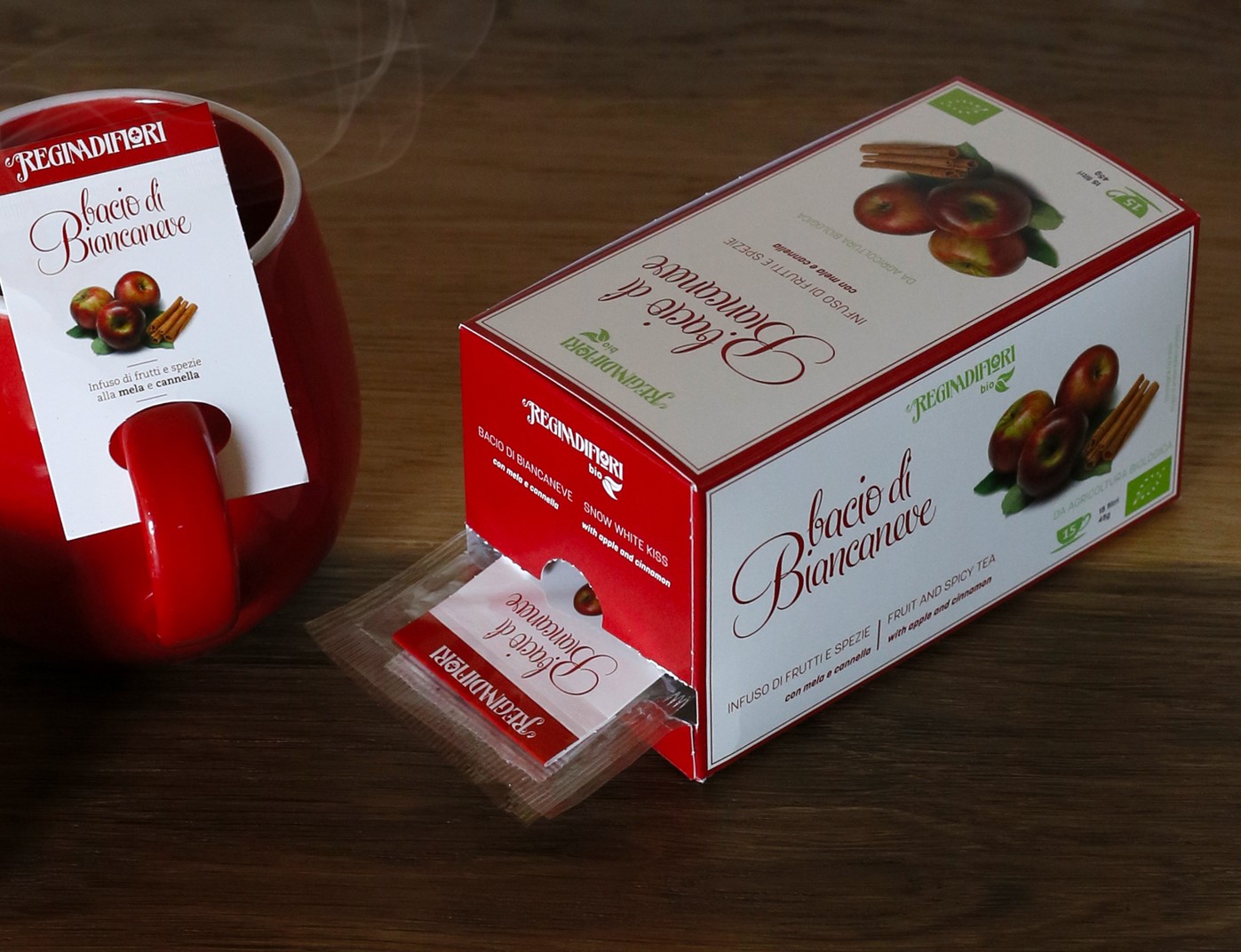 Compostable packaging for Vicentini tea bags